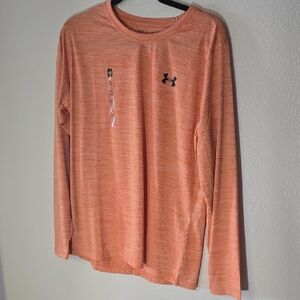 Under Armour HeatGear Orange Heather Tee